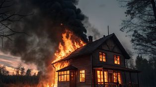 Pożar drewnianego domu na Stogach. Sytuacja już opanowana