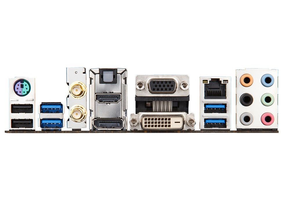 ASUS Z97-PRO (Wi-Fi ac)  – tylny panel