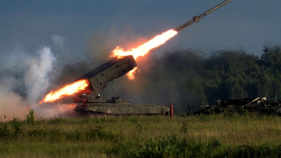 System TOS-1 w pobliżu Ukrainy