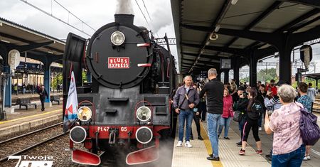 Blues Express 2026 jedzie przez Wielkopolskę! Pociąg parowy, blues i przystanek w Pile - sprawdź program