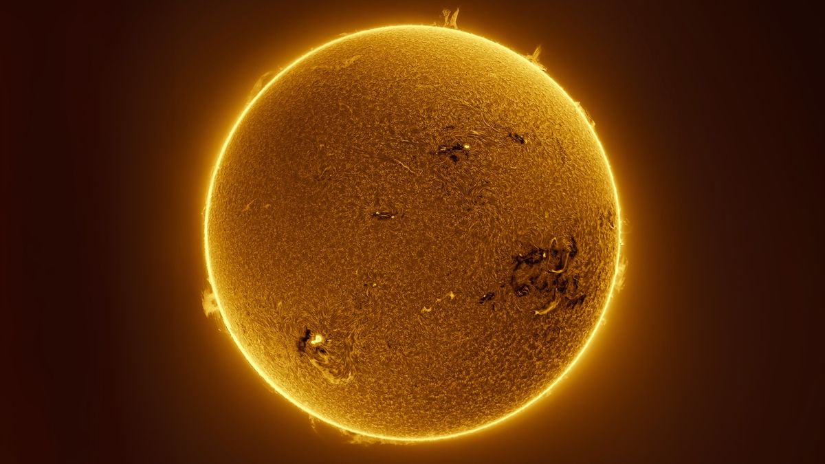 Miguel Claro pokazał niezwykłe szczegóły powierzchni Słońca.