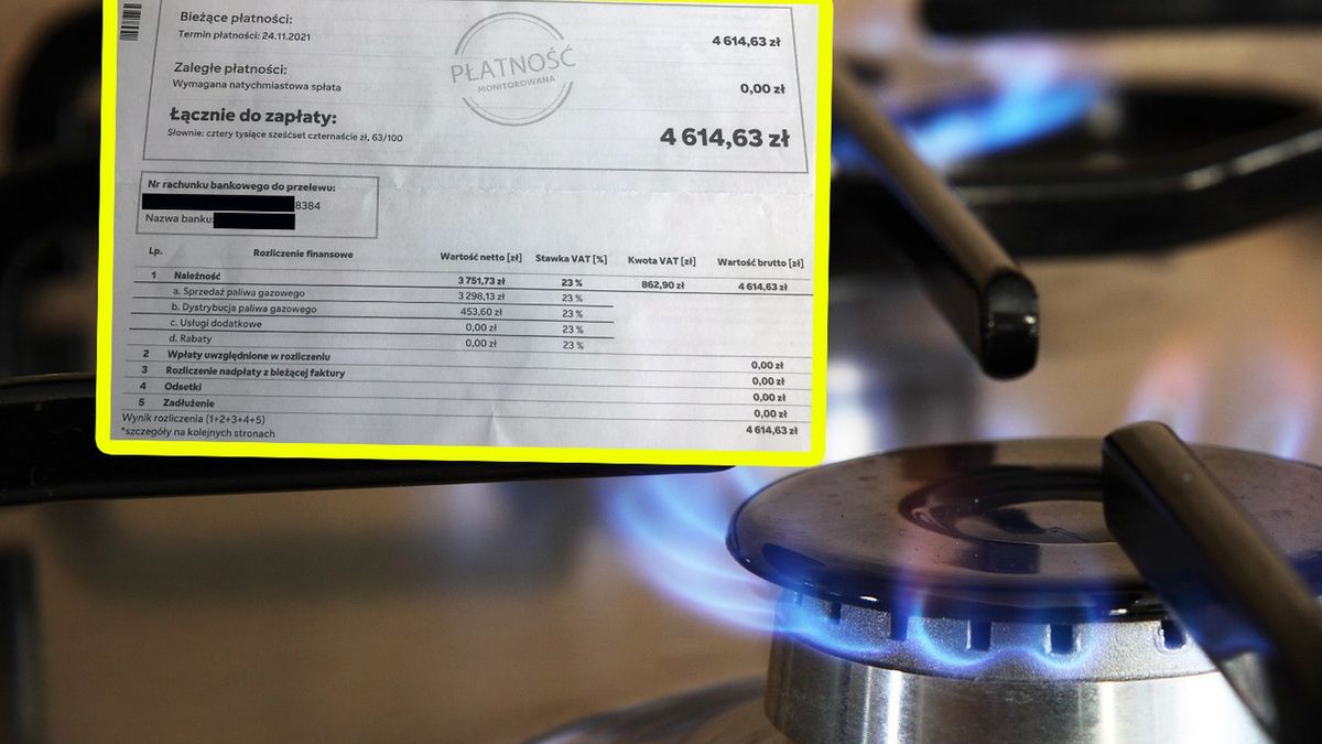 Przedsiębiorca z Poznania przysłał rachunek za gaz