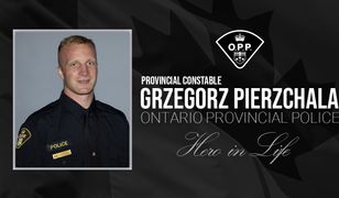 Policjant polskiego pochodzenia zastrzelony w Kanadzie. Wzruszające pożegnanie