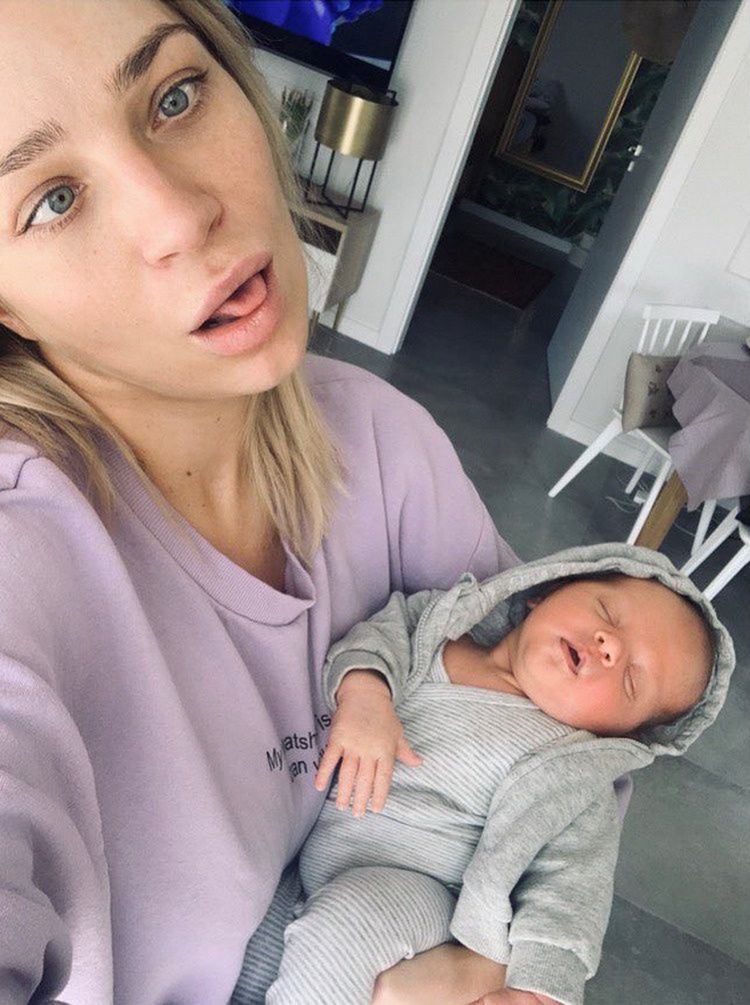 Martyna Gliwińska z synem