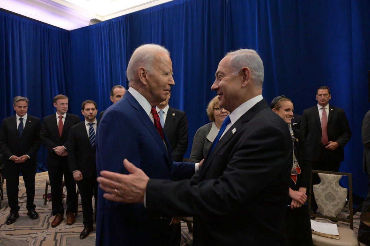 Joe Biden i Beniamin Netanjahu podczas spotkania we wrześniu w Nowym Jorku