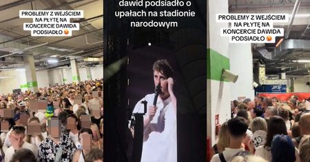 Fanka ZEMDLAŁA na koncercie Dawida Podsiadły na Narodowym. Były problemy z wejściem na płytę i gigantyczny ŚCISK! (WIDEO)