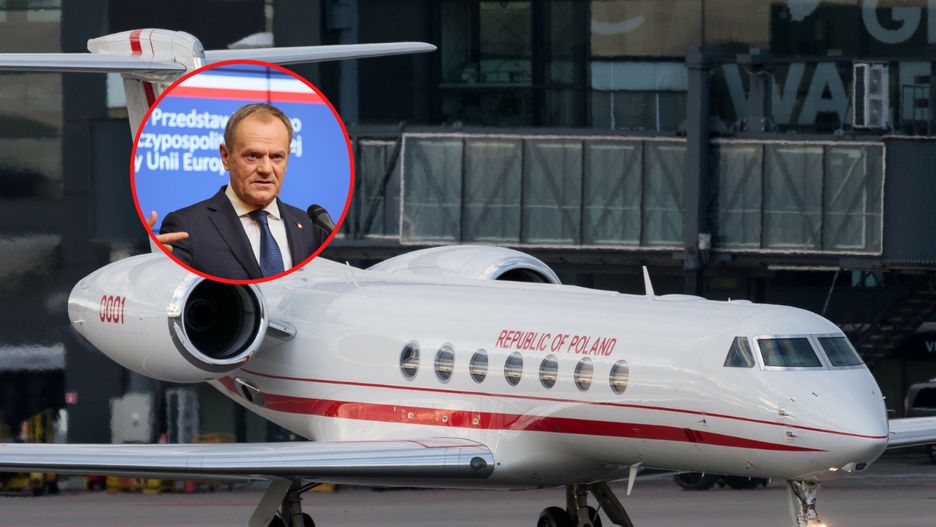 Donald Tusk nie znajdował się na pokładzie rządowej maszyny lecącej do Gdańska.