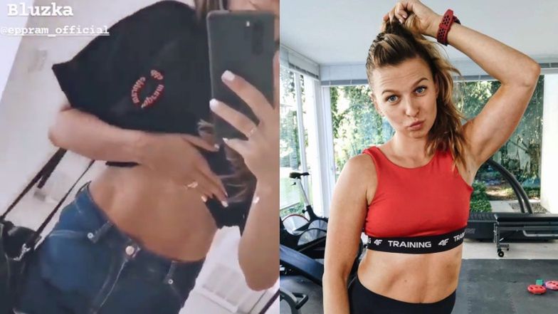 Anna Lewandowska chwali się umięśnionym brzuchem