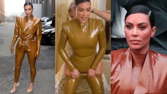Stękająca Kim Kardashian poświęca się dla mody na paryskim fashion weeku: "Jeśli będziesz musiała SIKAĆ... Ja wstrzymam"
