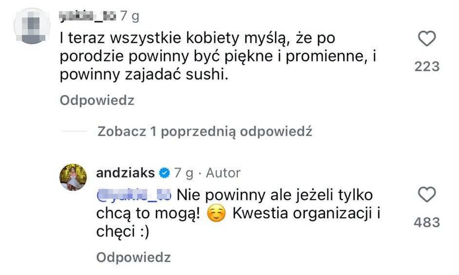 Andziaks odpowiada fance