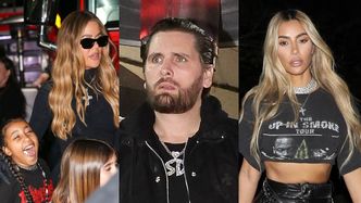 Kardashianki z katolickimi krzyżami na piersiach przybywają na 13. urodziny Masona. Pojawił się też Scott Disick... (ZDJĘCIA)