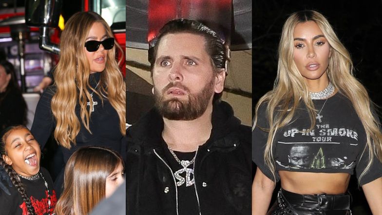 Kardashianki z katolickimi krzyżami na piersiach przybywają na 13. urodziny Masona. Pojawił się też Scott Disick... (ZDJĘCIA)