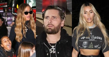 Kardashianki z katolickimi krzyżami na piersiach przybywają na 13. urodziny Masona. Pojawił się też Scott Disick... (ZDJĘCIA)