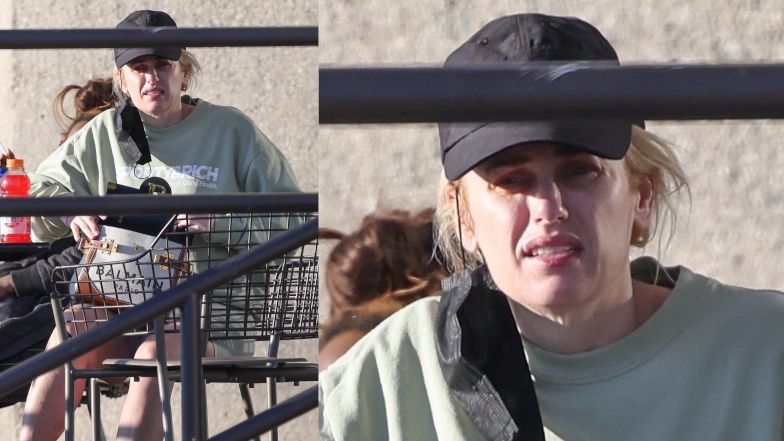 Rebel Wilson oczekuje na czyszczenie auta w Los Feliz w Kalifornii