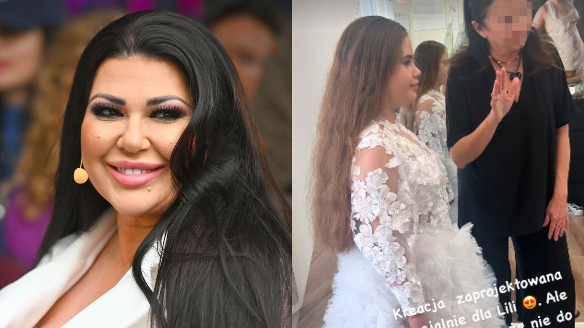 Iwona Węgrowska szykuje córkę do komunii