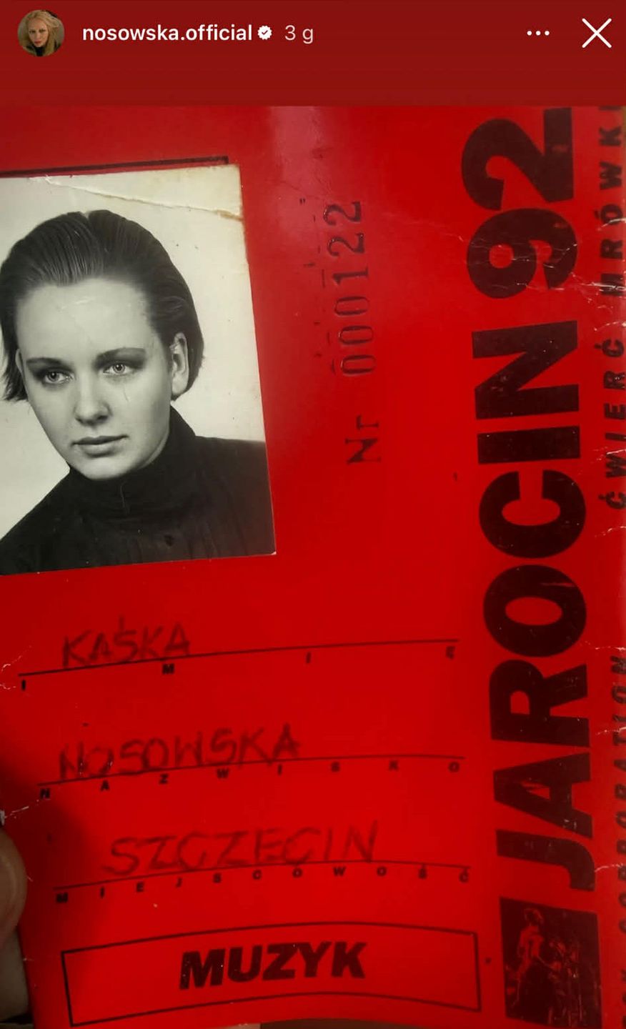 Katarzyna Nosowska pokazała swoje zdjęcie sprzed 34 lat
