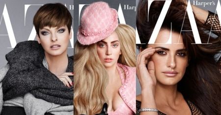 Lady Gaga, Penelope Cruz i Linda Evangelista w "Harper's Bazaar"!