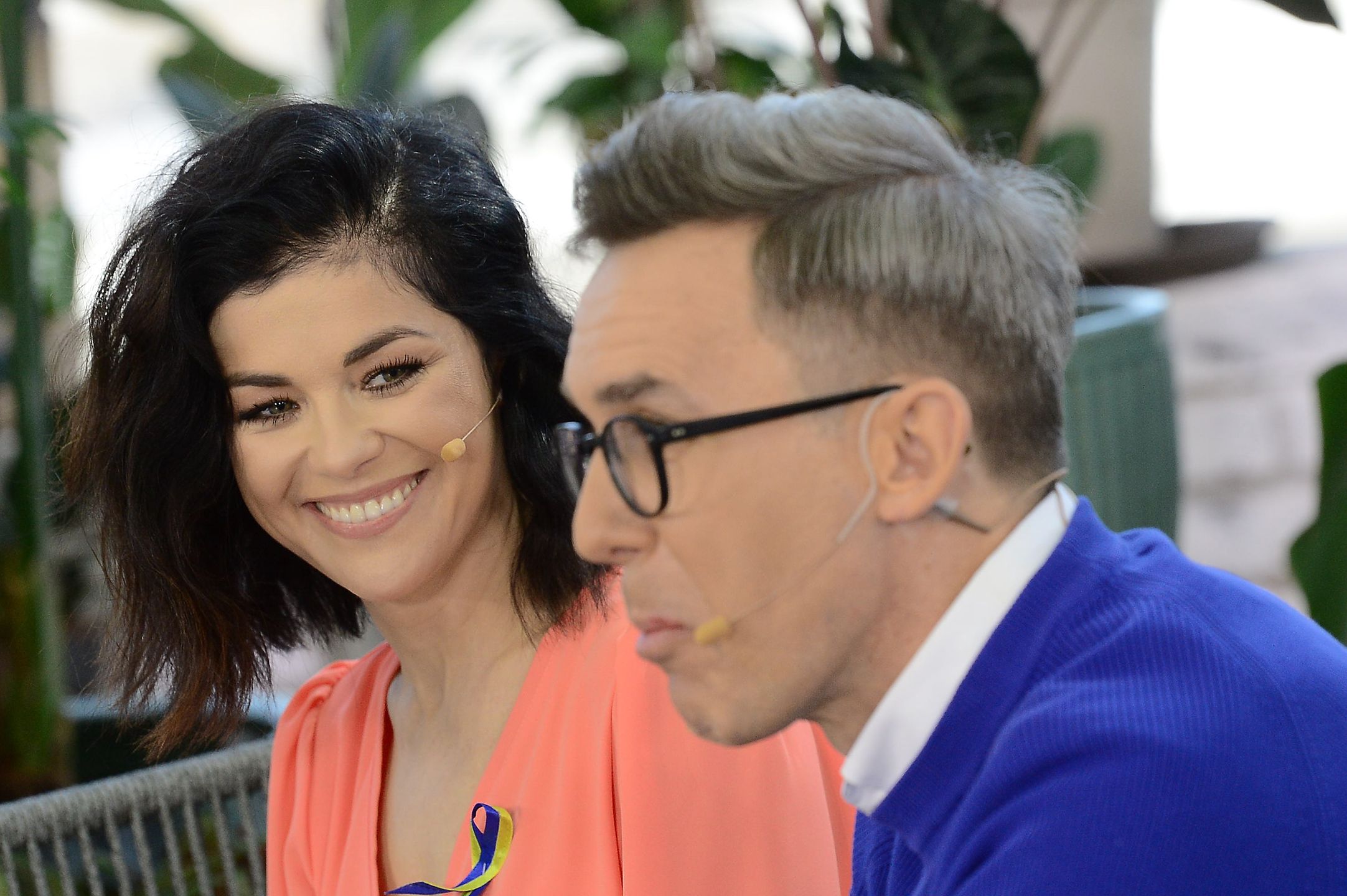 Kasia Cichopek i Maciej Kurzajewski na planie "Pytania na Śniadanie"