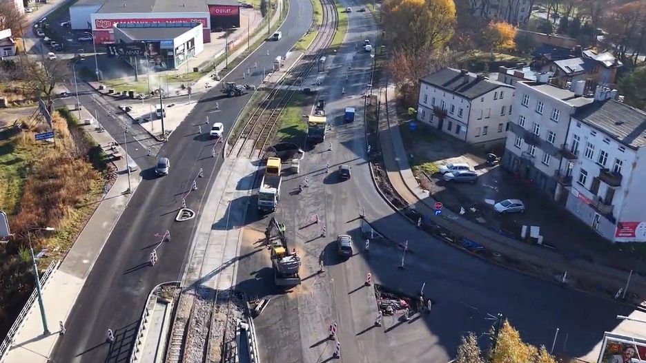 Remont i przebudowa DW910 w Będzinie