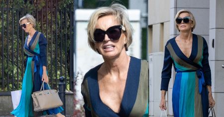 Paulina Smaszcz snuje się po mieście w zwiewnej sukni, wywijając torbą za 60 tysięcy złotych