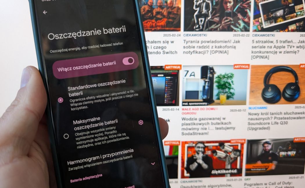 Tryb oszczędzania energii w telefonie