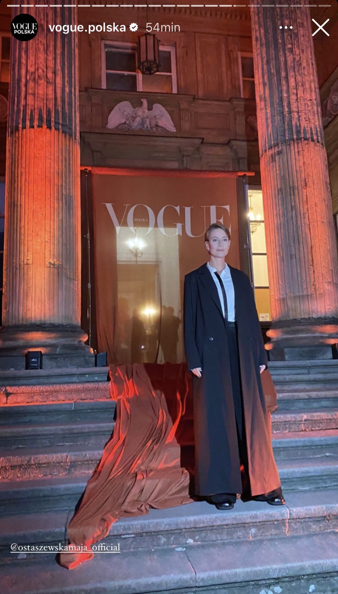 Maja Ostaszewska na urodzinach "Vogue'a"