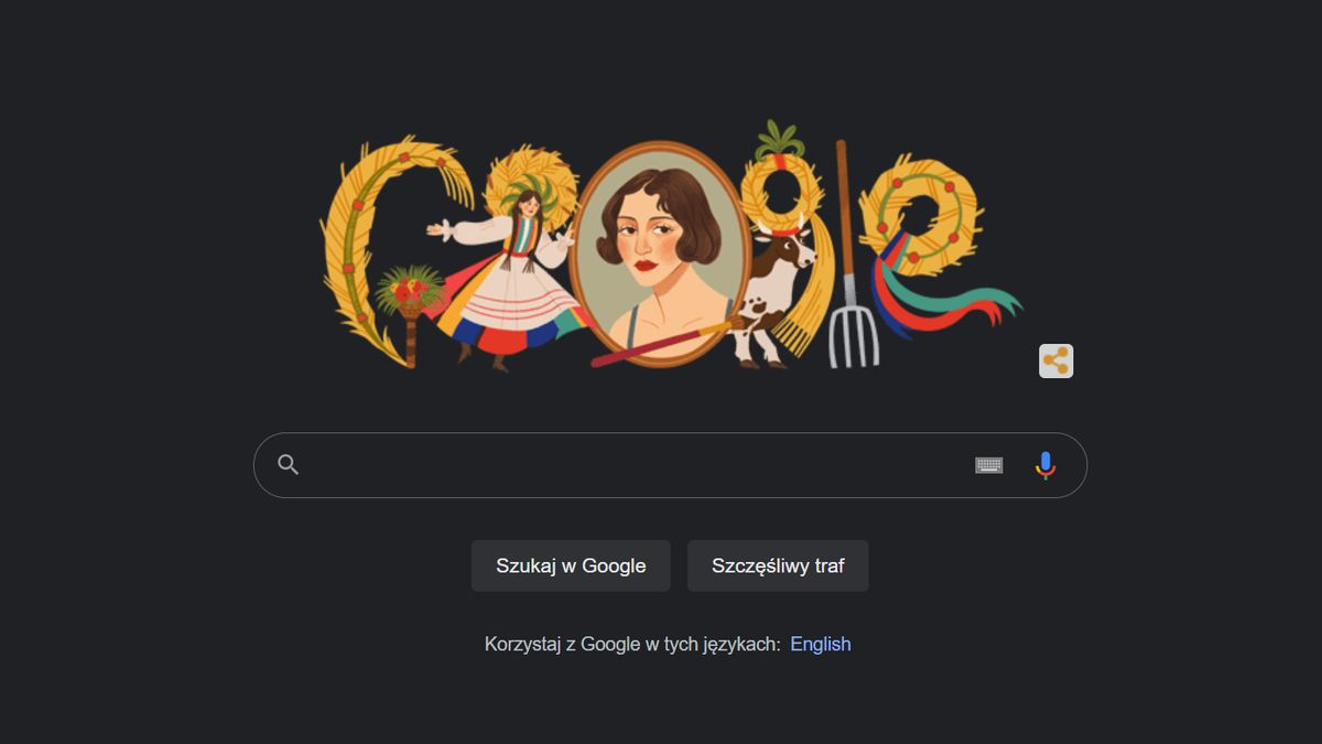 Ciemny motyw w Google