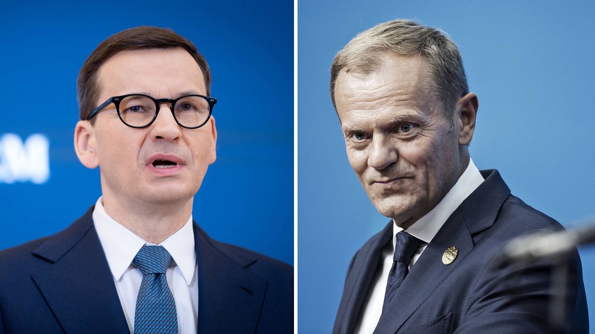 Mateusz Morawiecki i Donald Tusk 