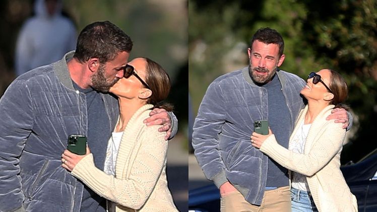 Ben Affleck i Jennifer Lopez na romantycznym spacerze