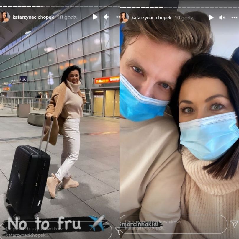 Katarzyna Cichopek i Marcin Hakiel polecieli do Wiednia