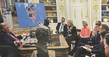Kolejny taki wybryk prezydenta USA. Znów pokazał mapę "imperium Trumpa"
