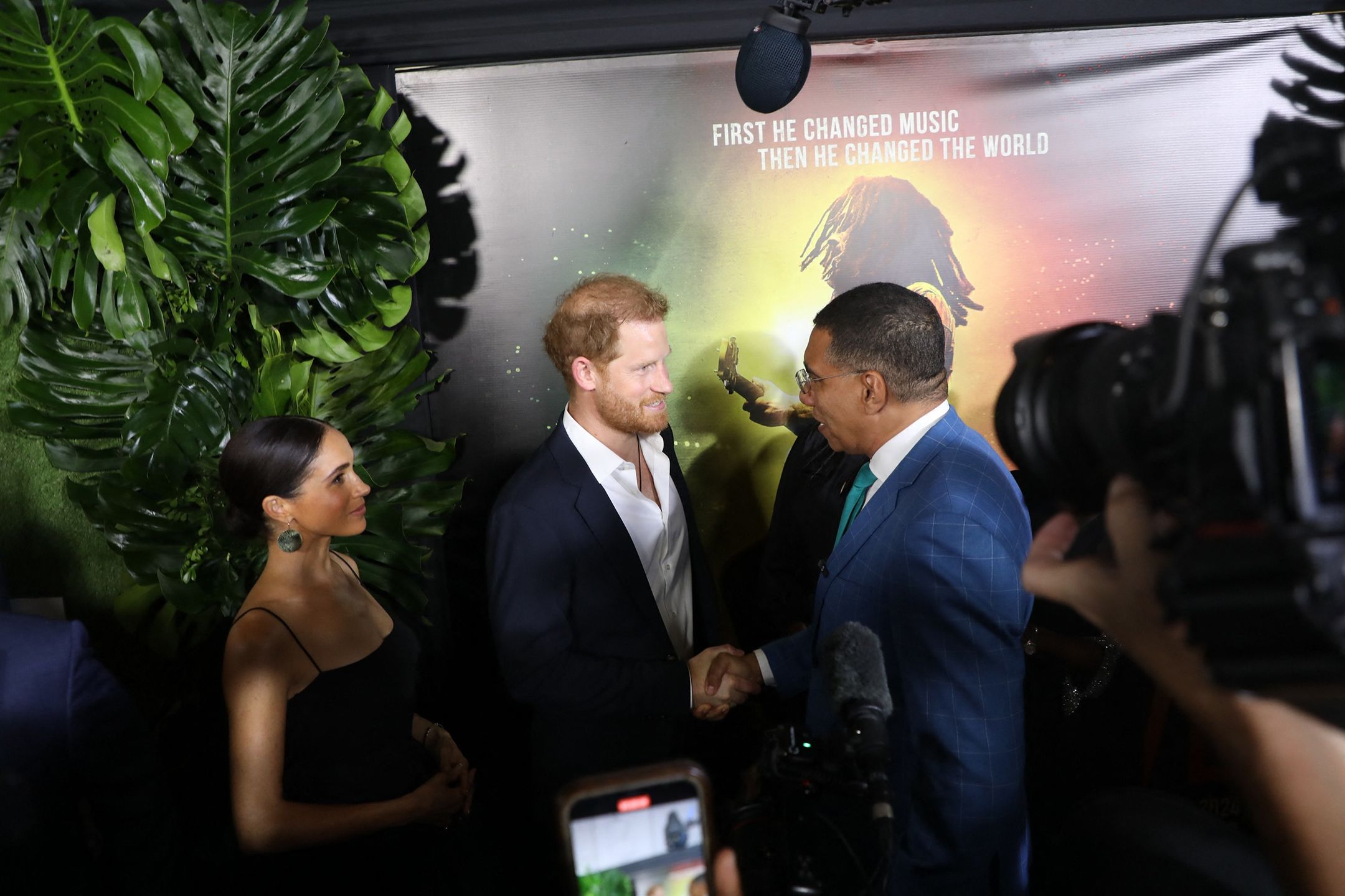 Meghan Markle i książę Harry na premierze