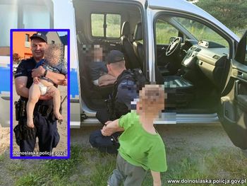 Milicz: 5-latek z raczkującym bratem na gigancie. Matka spała