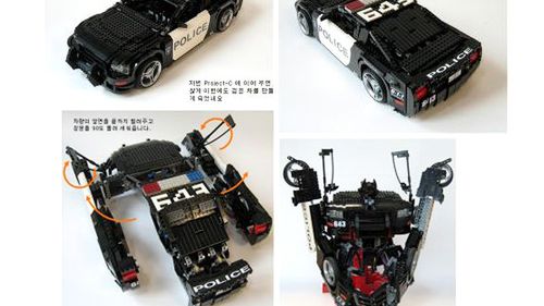 Barricade - imponujący transformers z klocków Lego 1