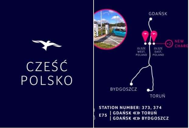 Nowe punkty zlokalizowano przy Autostradzie A1