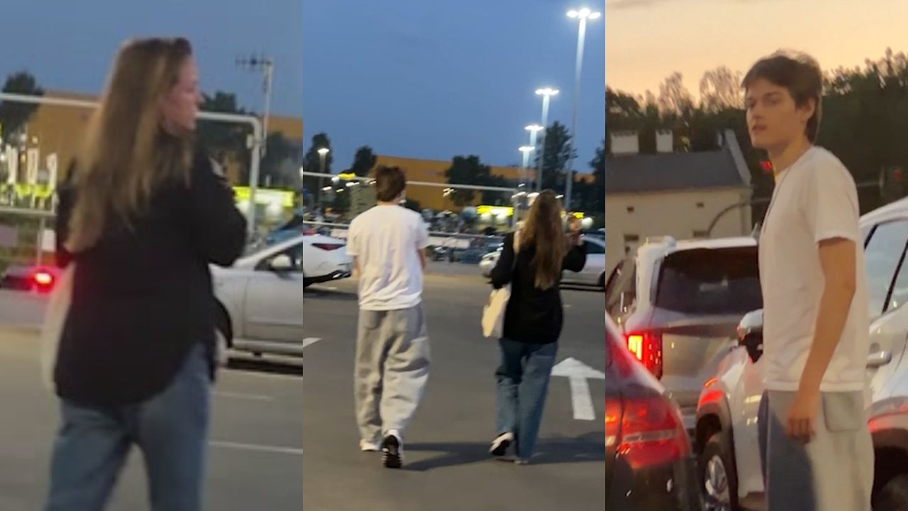 TYLKO NA PUDELKU: Alicja Bachleda-Curuś i Henry Tadeusz wracają z krakowskiego kina i GAWĘDZĄ PO ANGIELSKU (WIDEO)