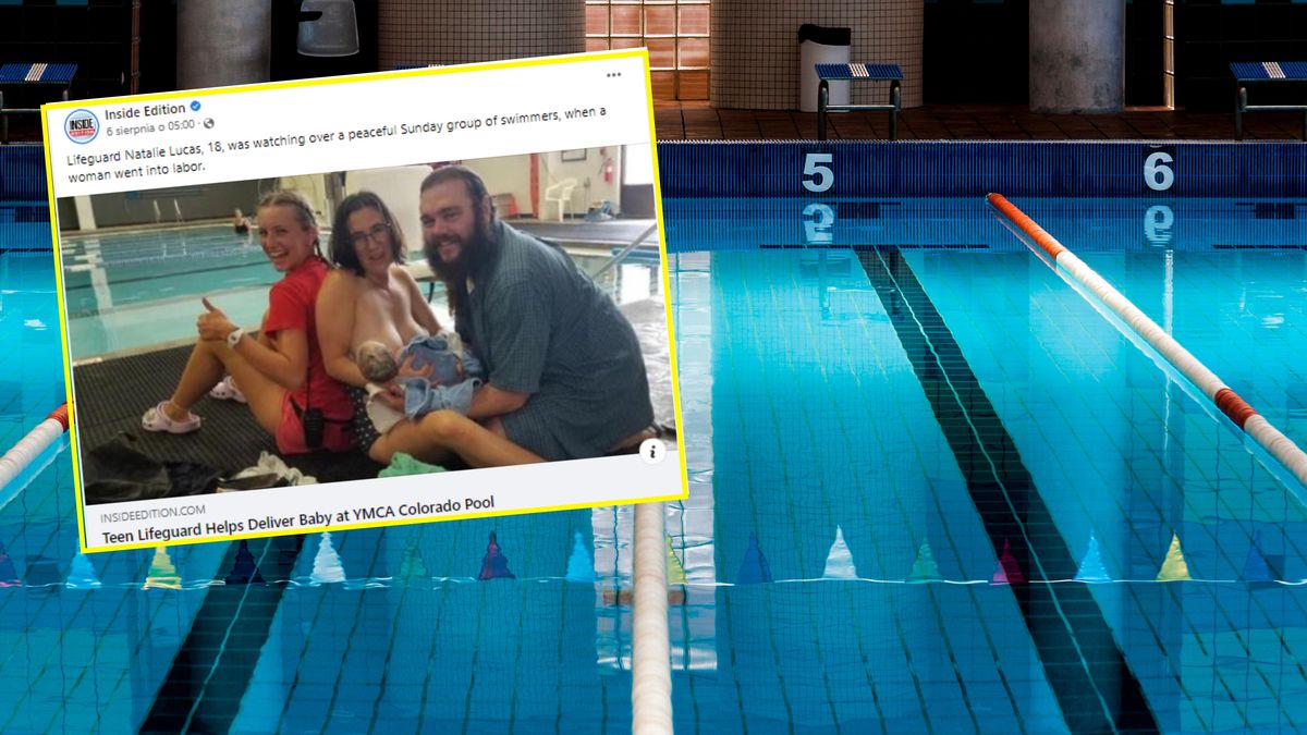 Ratowniczka odebrała poród na basenie 