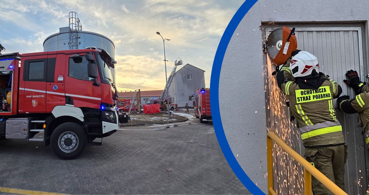 Sułaszewo: Strażacy ćwiczyli w palarni kawy. Realistyczny scenariusz akcji