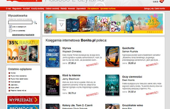 E-księgarnia Bonito.pl z 216 mln zł wpływów i 2,6 mln zł zysku. Epidemia bez wpływu na jej działalność
