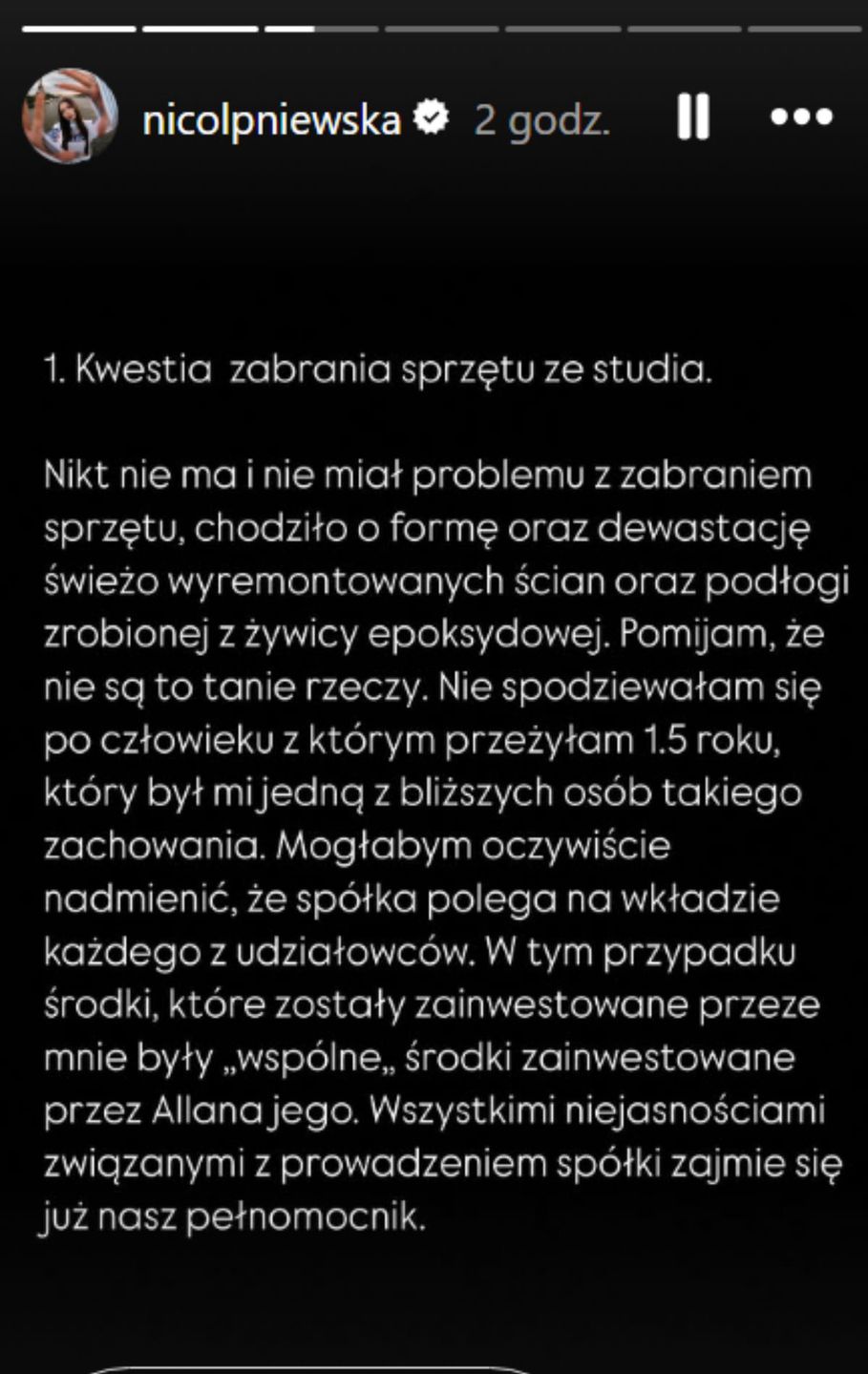 Screen z Instagrama 