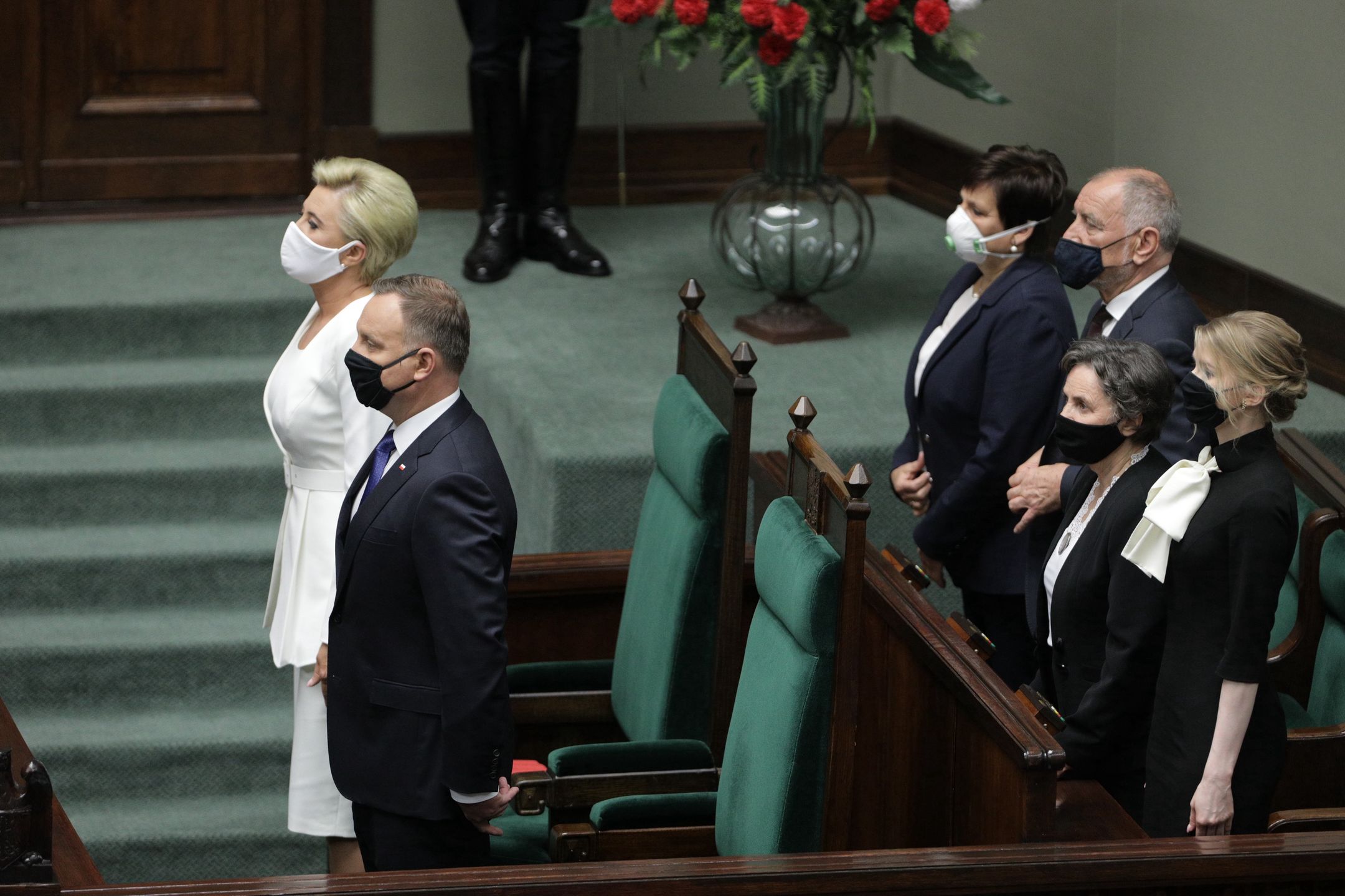 Kinga Duda, córka Andrzeja Dudy na zaprzysiężeniu ojca na urząd prezydenta RP