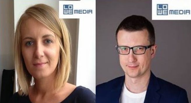 Anna Piwowarczyk i Jakub Kacprzak w Lowe Media