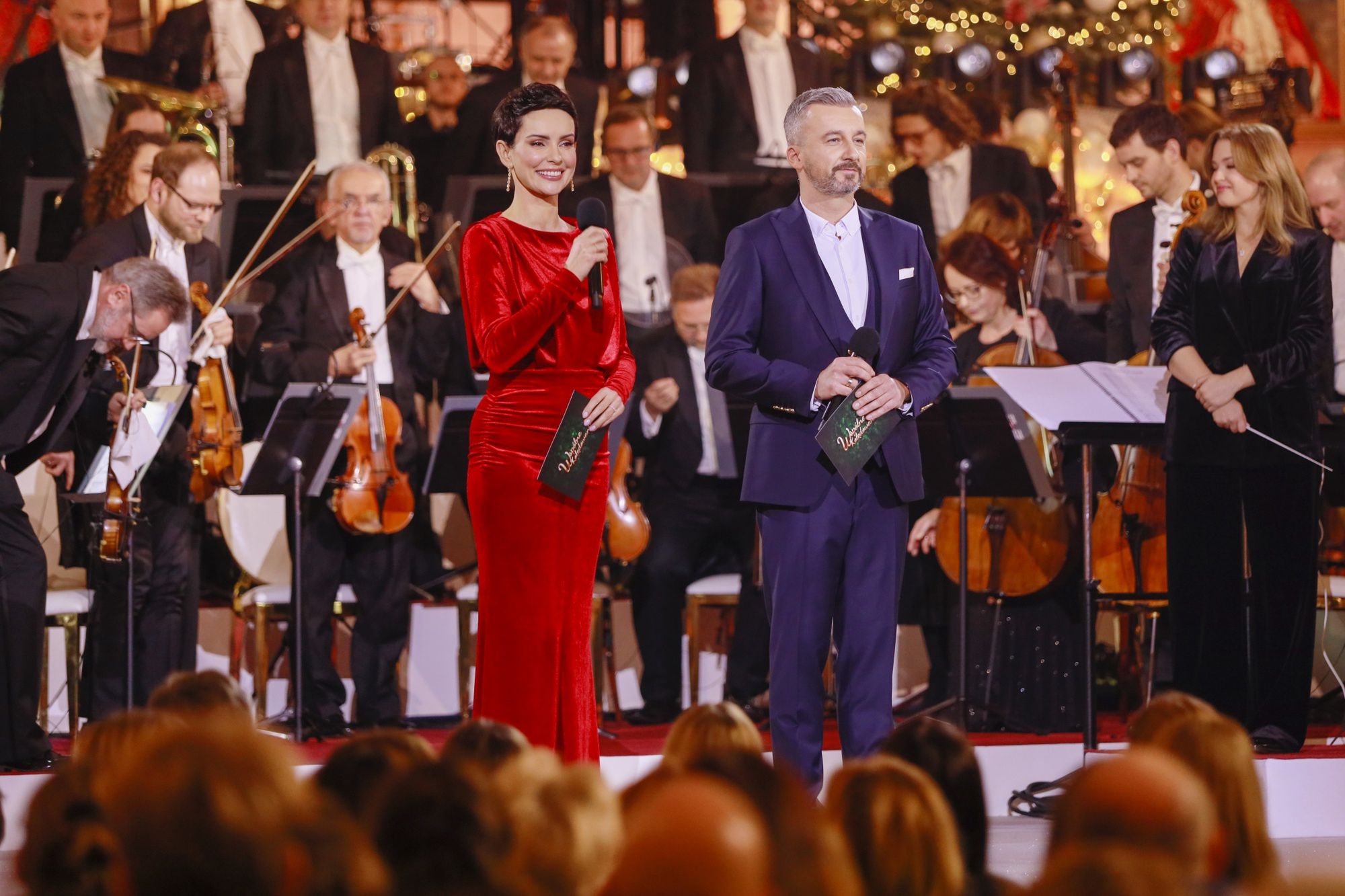 Dorota Gardias w czerwonej sukni 