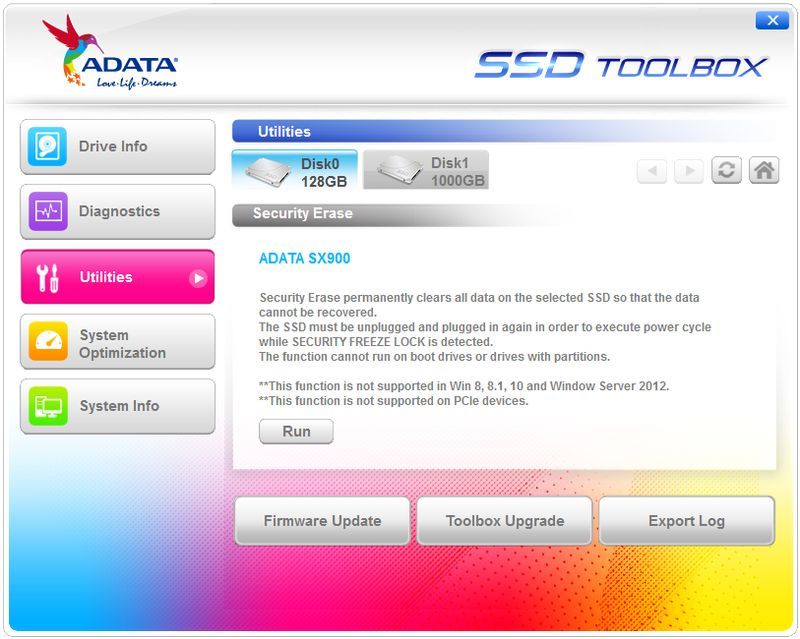 ADATA SSD Toolbok