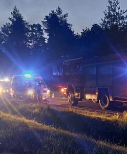 "Auto z włączonymi światłami, obok ciało kobiety". Tragedia na DK 19