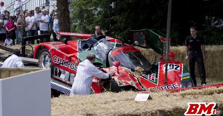 Mazda 767B rozbita na Goodwood Festival of Speed