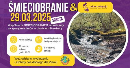 Wspólnie posprzątajmy lasy w okolicach Brzeźnicy - zaprasza Stowarzyszenie Pomocy Zwierzętom Udana Adopcja