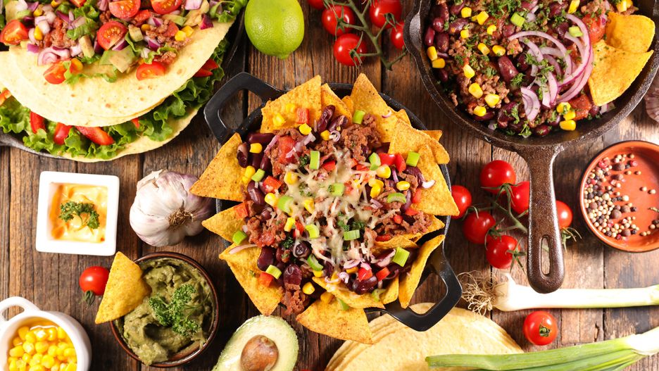 mexican food assortmentmexican food assortmentmexican, food, assorted, assortment, dining, chili, chili con carne, tortilla, chip, cheese, guacamole, ingredient, cooking, cuisine, restaurant, meal, nacho, salsa, sauce, various, avocado, salad, beef, above, wood, background