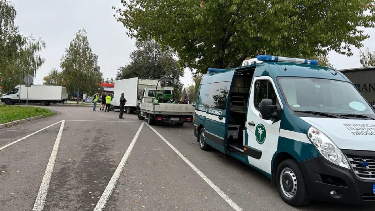 Ważenie samochodów dostawczych przez inspektorów ITD