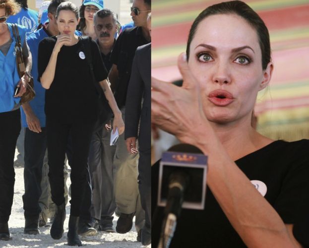Angelina z misją humanitarną w Jordanii (ZDJĘCIA)
